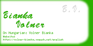 bianka volner business card